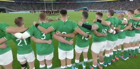 WATCH: Fields of Athenry drowns out New Zealand’s haka ahead of RWC quarter-final