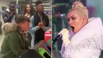 ‘Love you guys’ – Christina Aguilera shares viral video of teens singing at Connolly Station