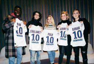 Yes that was Saoirse Ronan at the PSG match last night