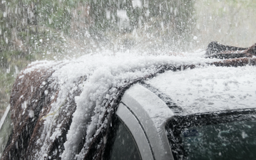 People can’t get over the size of the hailstones that fell this afternoon
