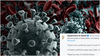 Department of Health deletes tweet on ‘fake letters’ regarding coronavirus