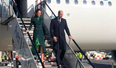 William and Kate land in Ireland wearing green and with a message As Gaeilge