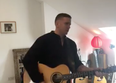 Damien Dempsey did a live performance from his studio after his gig was cancelled