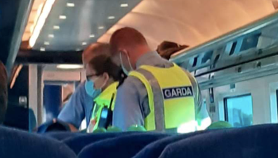 Gardaí removed a man from an Irish Rail train for refusing to wear a mask