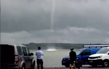 Rare sighting of a waterspout in Kerry caught on camera