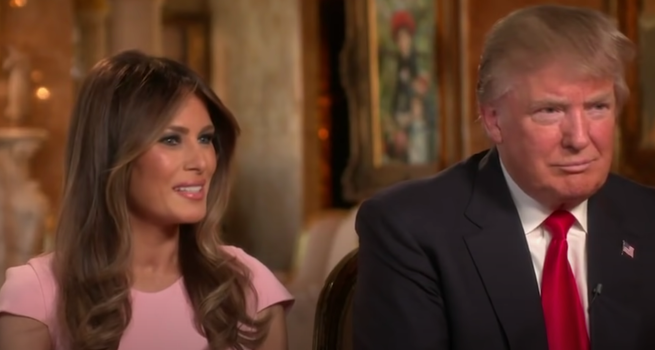 Donald and Melania