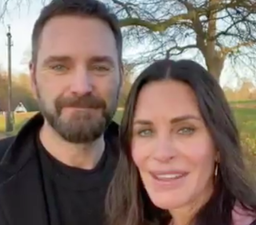 WATCH: Courteney Cox sends thanks to Irish community group after reuniting with husband
