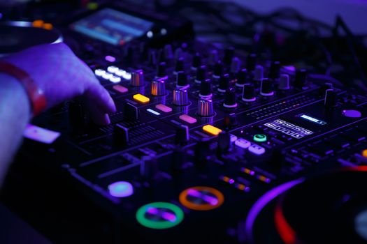 close up of special DJ set