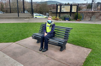 Gardaí introduce ‘chatting benches’ for people to have a socially distanced conversations