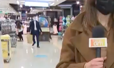 WATCH: Virgin Media reporter swerves camera as he’s caught rapid doing the Penneys shop