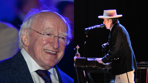 Michael D Higgins and Bob Dylan