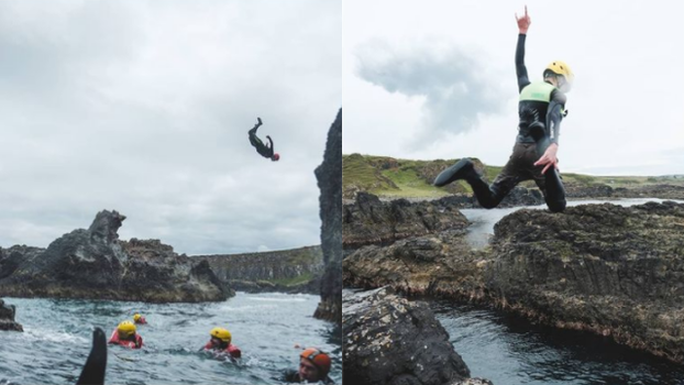 Did you know you could go cliff jumping near the Giant's Causeway?