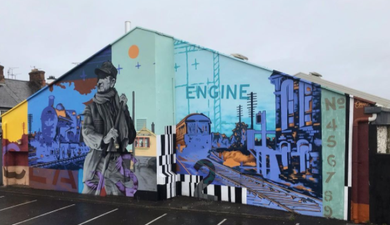 This colourful new mural in Dundalk gives a nod to the town's railway history