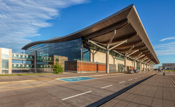 exterior of cork airport