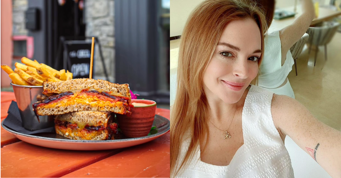 westport café lindsay lohan