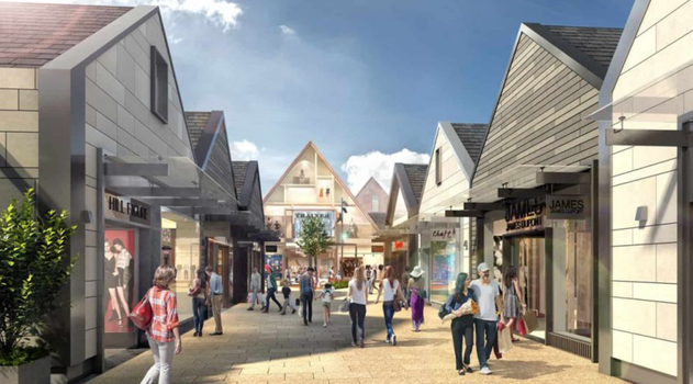 proposed design of retail village in Cork