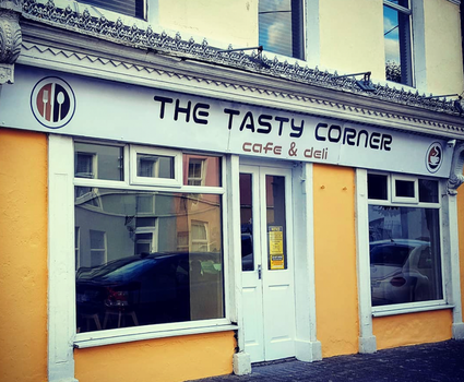 exterior of the tasty corner cafe in cobh