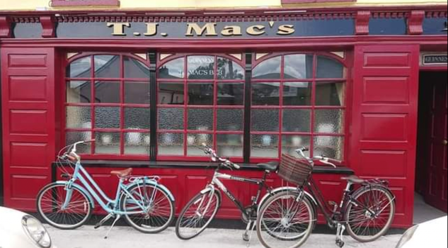 exterior of TJ Mac's pub