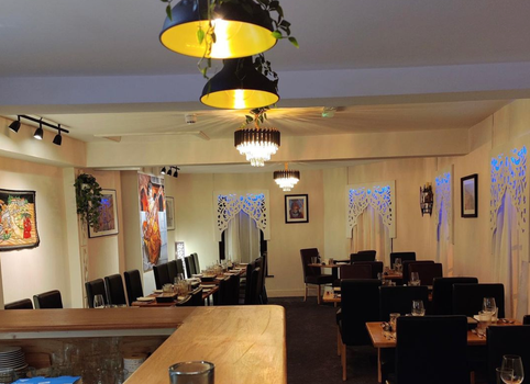 interior of Sitar restaurant in dundalk