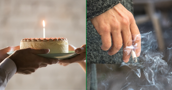 cake in offices cause similar harm as smoking