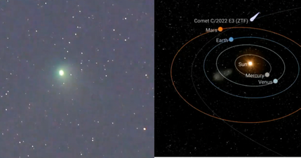 Extremely rare green comet will pass earth tonight for the first time in 50,000 years