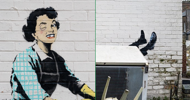 banksy valentine's domestic violence