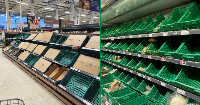 Supermarkets impose purchase limits on fruit and veg amid supply shortages