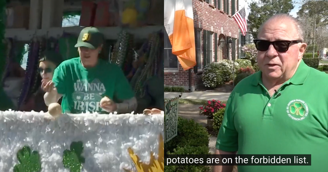 paddy's parade bans potato