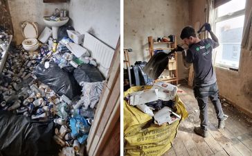 ‘Impressive’ pile of Stella cans cleared from hoarder’s home