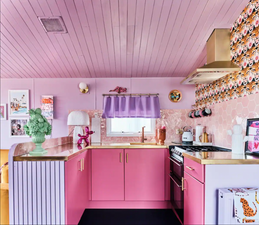 This Barbie inspired caravan would make for a dreamy weekend away
