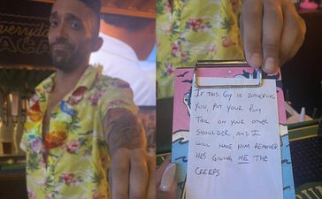 Bartender praised for handing woman rescue message disguised as receipt