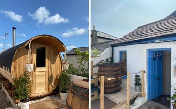 New sauna and cold plunge barrel facilities opened on Bray Seafront