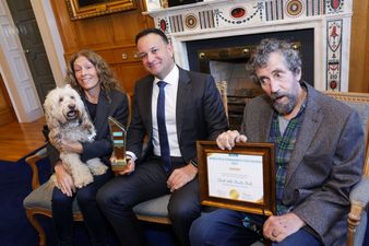 Taoiseach presents Charlie Bird with award for ‘Climb with Charlie’ campaign