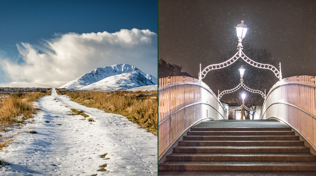 ireland weather snow freezing